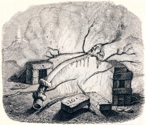 The Candle - Fables by La Fontaine by Grandville