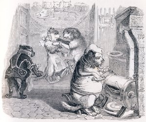 The Education - Fables by La Fontaine by Grandville