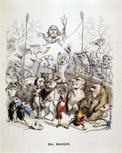 The Masked Ball of Animals - by Grandville by Grandville