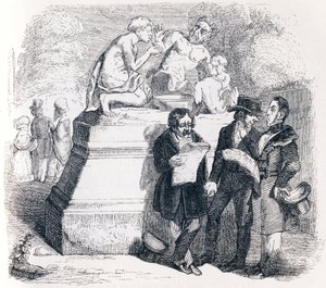 The Satyr and the Passerby - Fables by La Fontaine by Grandville