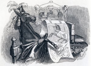The Mule Boasting About His Genealogy - Fables by La Fontaine by Grandville