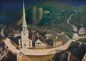 The Midnight Ride of Paul Revere by Grant Wood