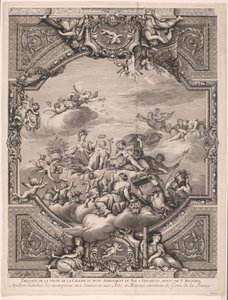 Apollo Distributes Rewards and Minerva Crowns the Genius of France (Ceiling Paintings in the Palace of Versailles)
