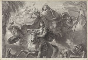 Allegorical Equestrian Portrait of Louis XIV, King of France