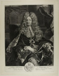 Jules Hardouin Mansart by Gérard Edelinck