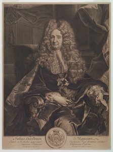 Portrait of Jules-Hardouin Mansart (1646-1708) by Gérard Edelinck
