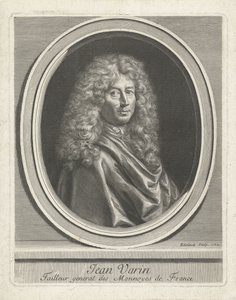 Portrait of Jean Varin by Gérard Edelinck