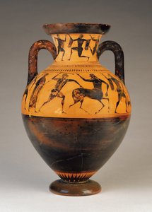 Attic Black-Figure Neck Amphora with Heracles Pursuing a Centaur, c.530 BC