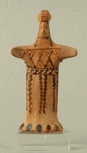 Figurine of a standing female, Boeotian workshop, Archaic Period by Greek
