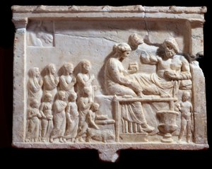Relief Representing a Banquet Scene by Greek