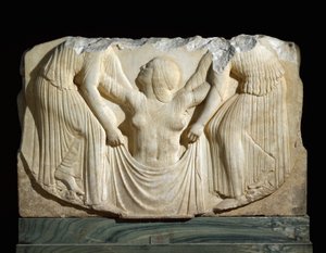The birth of Aphrodite - Marble relief by Greek