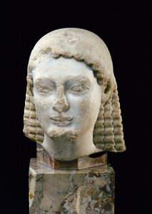 Head of a Kouros, from Athens, c.510 BC