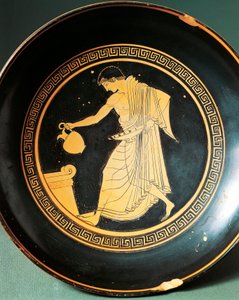 Kylix by Douris Depicting Youth Near an Altar, 6th Century BC