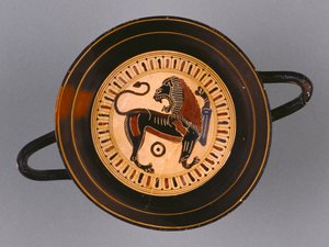 Laconian Black-Figure Kylix attributed to Hunt painter, c.540 BC by Greek