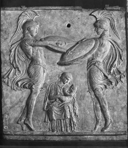 Plaque Campana, Dance of the Curetes, from Myrina, Asia Minor by Greek