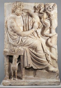 Relief with a Seated Man (The Lansdowne Homer), c.75 BC