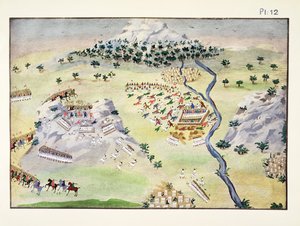 Battles between Turks and Greeks at Karpenisi and Kaliakouda (plate 12) from Pictorial History of the Greek War of Independence by General Makryjannis by Greek School
