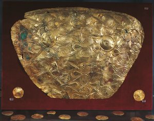 Gold Shield from Tomb V at Mycenae