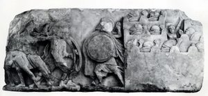 Section of the Frieze of The Nereid Monument at Xanthus, circa 4th Century BC by Greek School