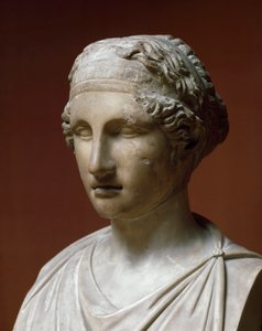 Portrait of Sapho (marble sculpture) by Greek or Roman
