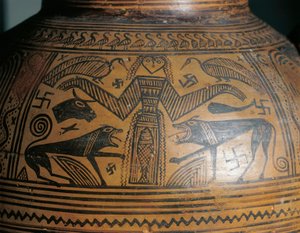Greek Civilization, Boeotian Amphora, from Thebes (detail) by Greek School
