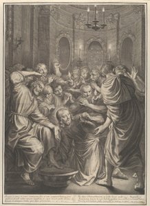 Christ Washing the Feet of His Disciples, from The Passion of Christ, Plate 4