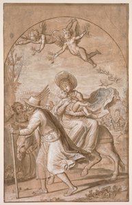The Flight into Egypt, c. 1590 by Gregorio Pagani