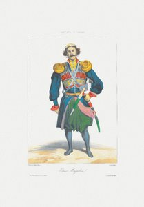 Prince of Megrelia From: Scenes, Paysages, Meurs et Costumes du Caucase, 1840 by Grigori Grigorevich Gagarin