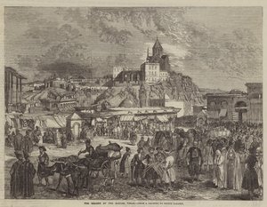 The Square of the Bazaar, Tiflis by Grigori Grigorevich Gagarin