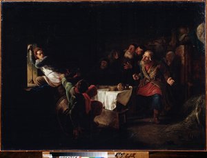 The flight of the false Dmitri by Grigori Grigoryevich Myasoedov