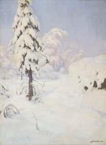 Winter in the Forest by Gudmund Stenersen