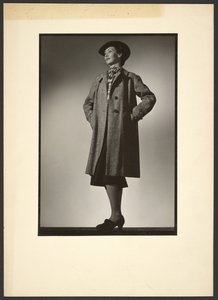 Woman modeling coat by Günther Krampf