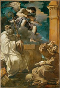 Saint Francis in Ecstasy and Saint Benedict with an Angel