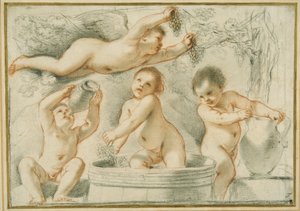 Allegory of wine making