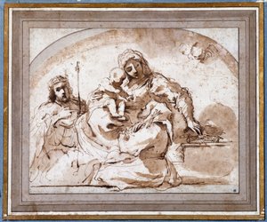 The Virgin and Child with Saint Louis and Saint Francis