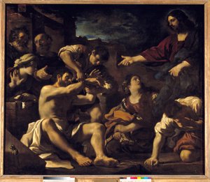 The Resurrection of Lazarus (1619) by Guercino