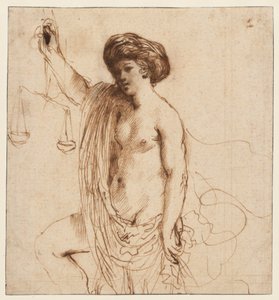 Personification of Justice by Guercino
