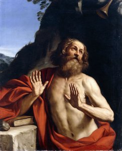 Saint Jerome in the Wilderness by Guercino