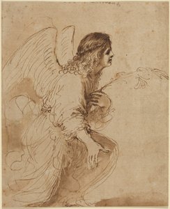 The Angel of the Annunciation by Guercino