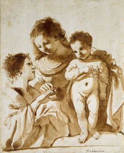 The Mystic Marriage of St Catherine by Guercino