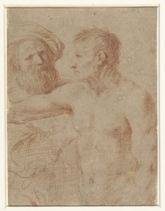 Two Men by Guercino