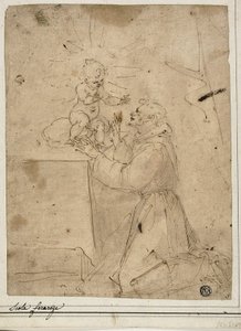 Saint Anthony of Padua Adoring the Christ Child by Guglielmo Caccia