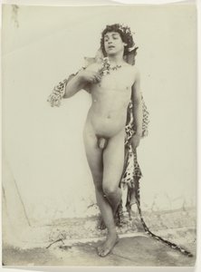 Naked Boy with Leopard Skin