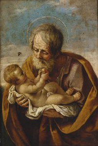 Joseph and the Christ Child in his arms