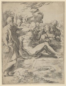 The Entombment, Christ with Legs Outstretched, the Virgin at Right