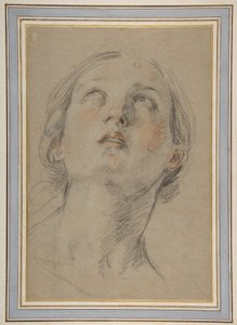 The Head of a Woman Looking Up (Judith) by Guido Reni