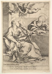 The Holy Family with Two Angels