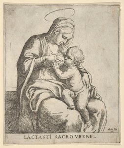 The Virgin nursing the infant Christ by Guido Reni