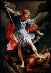 The Archangel Saint Michael Crushes the Head of the Demon
