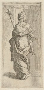A Girl with a Crucifix by Guido Reni, after Parmigianino